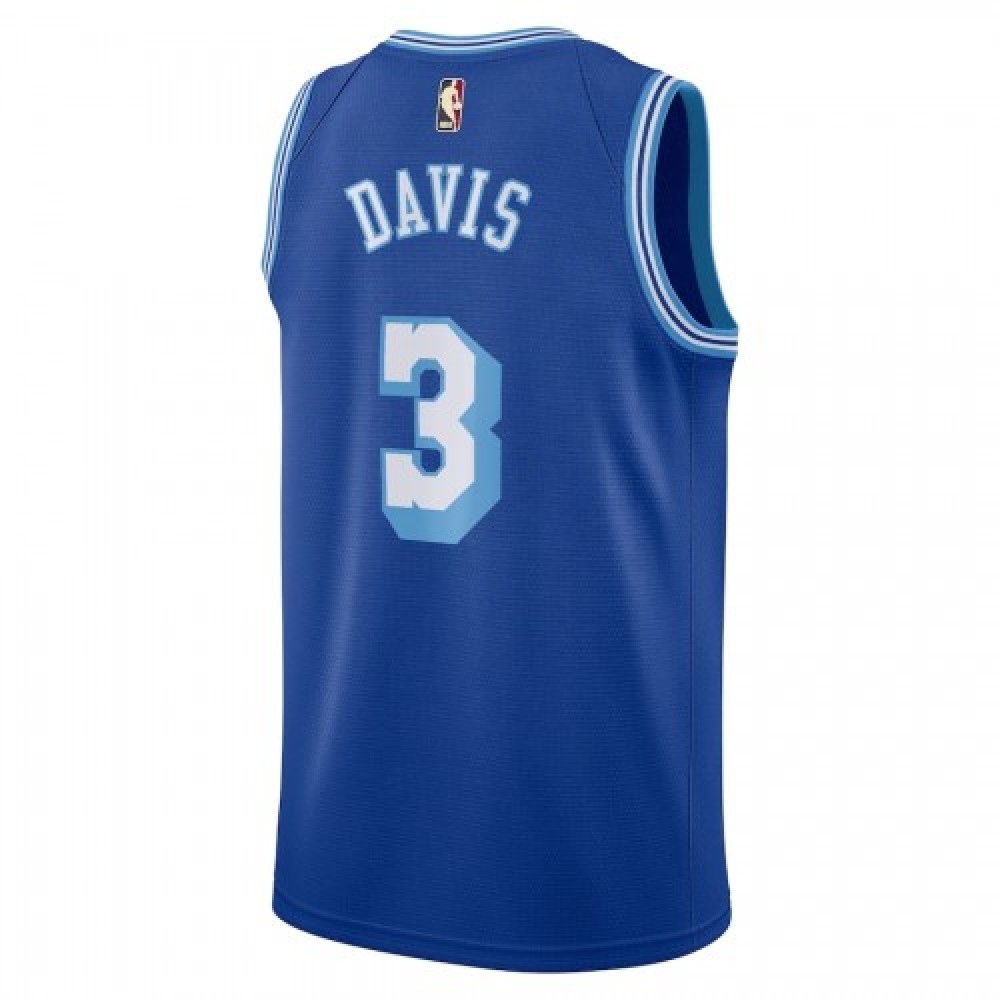 Men's Los Angeles Lakers Anthony Davis #3 Blue 20/21 Swingman Jersey - Classic Edition-Pro Kit Vault | Brand New 26/27 Sports Jerseys